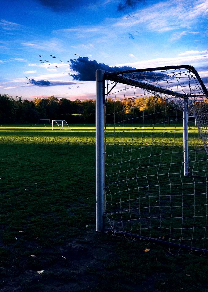 Soccer Field at Sunset