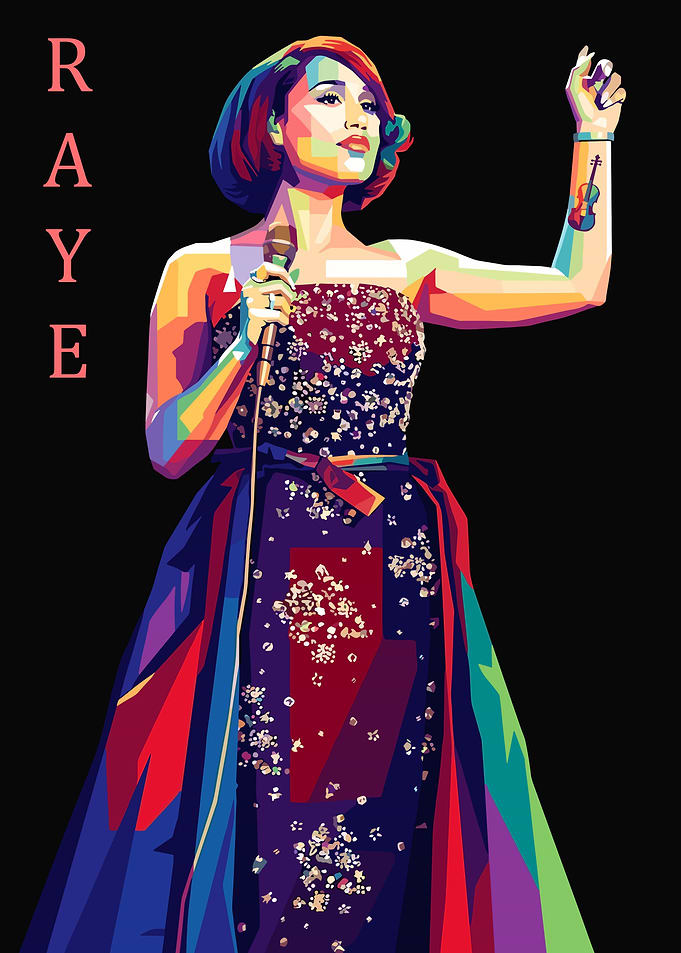 RAYE Pop Art Portrait
