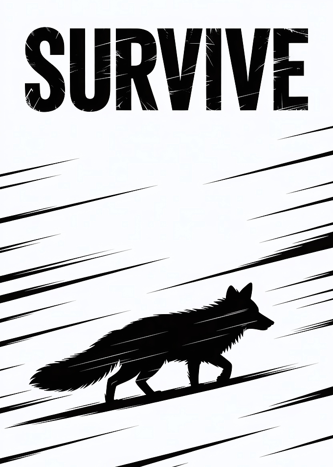 Survive Fox Silhouette