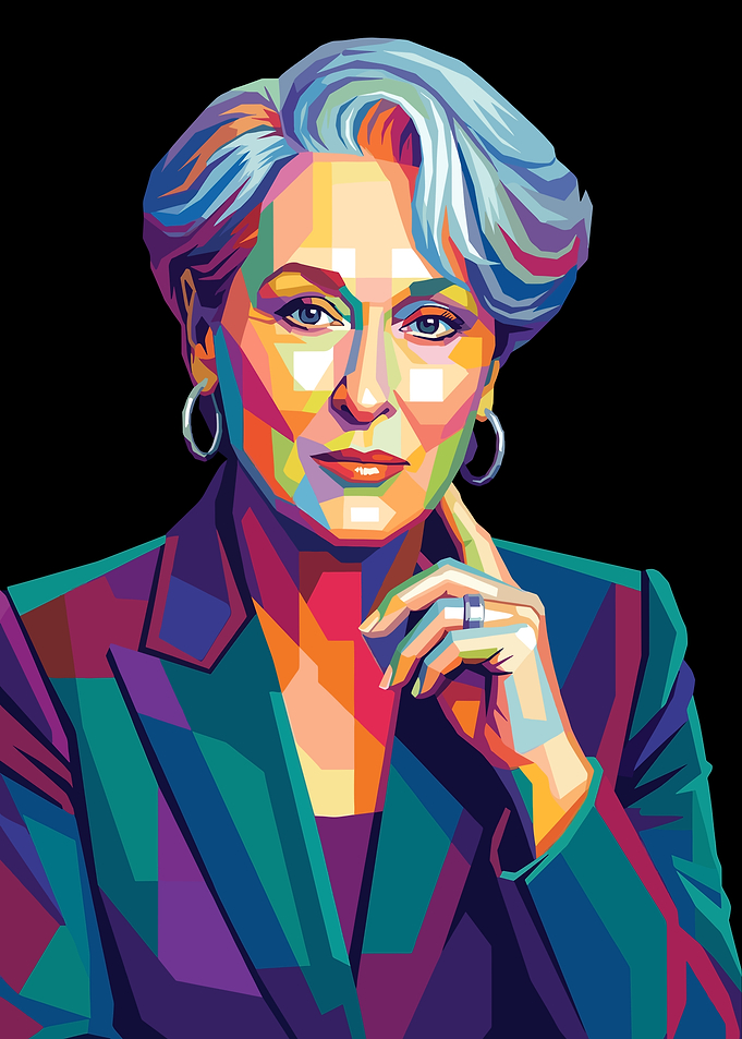 Meryl Streep Pop Art Portrait