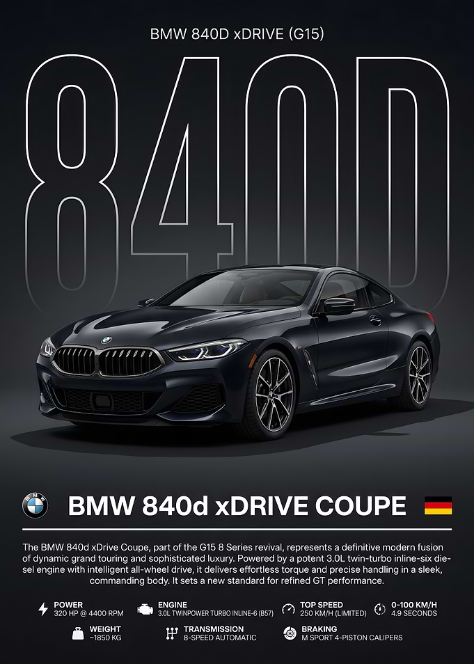 BMW 840d xDrive Coupe