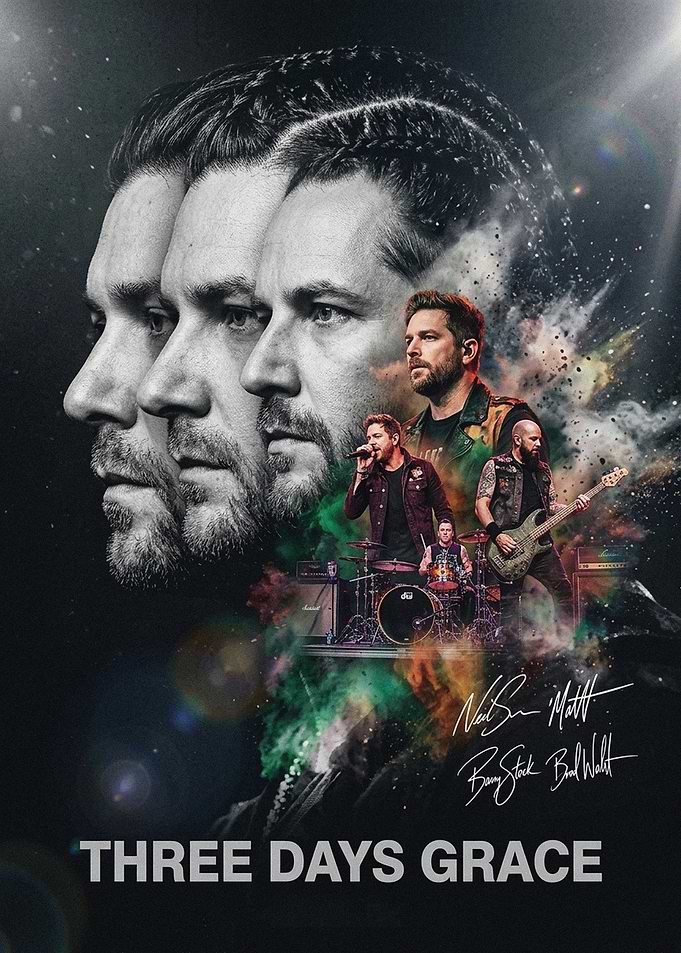 Three Days Grace Band Poster
