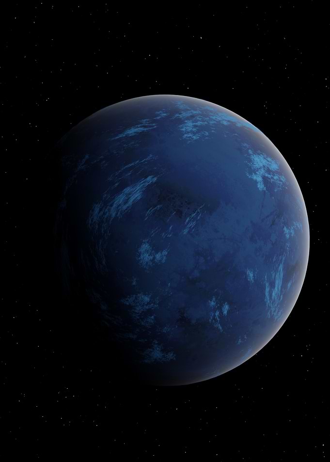 Blue ocean planet