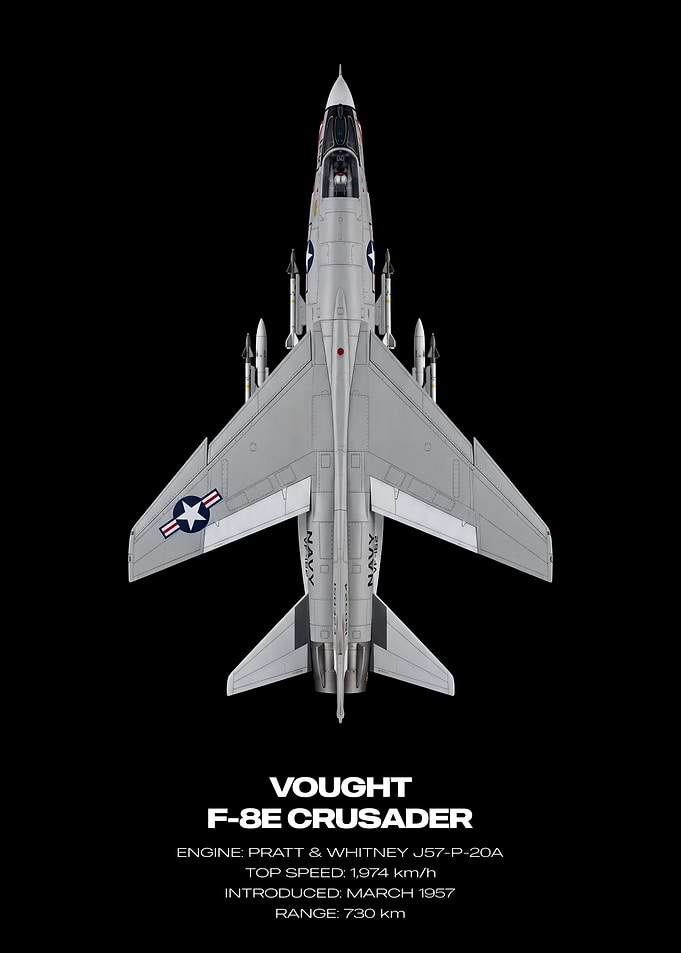 Vought F-8E Crusader Jet
