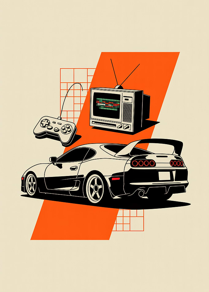 Retro Gaming and Car Art