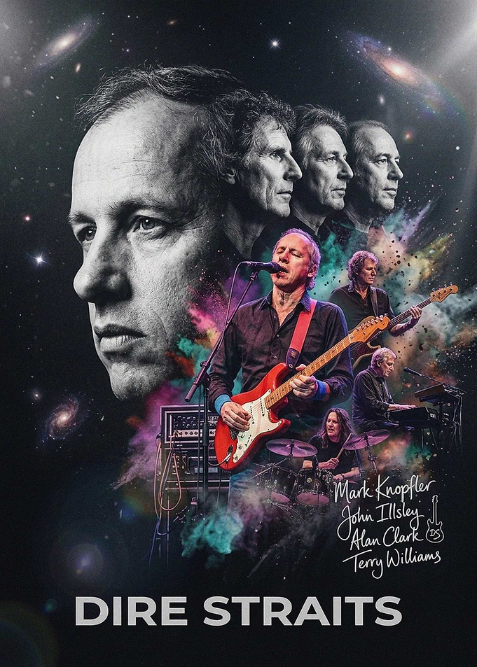 Dire Straits Band Poster