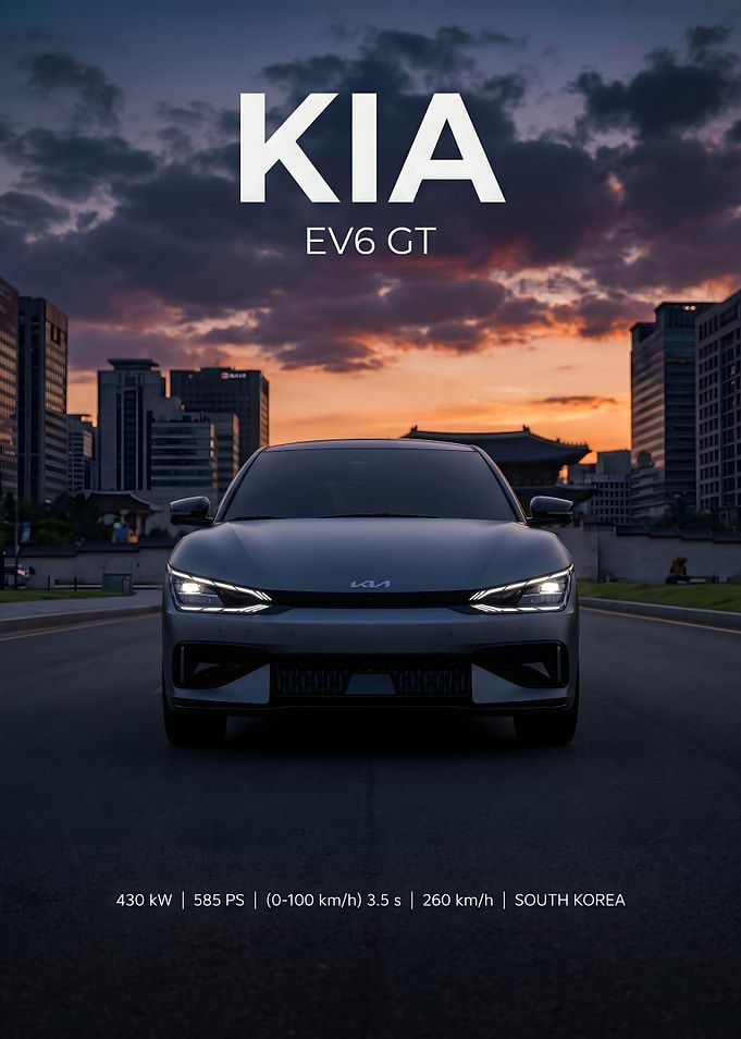 Kia EV6 GT at Dusk