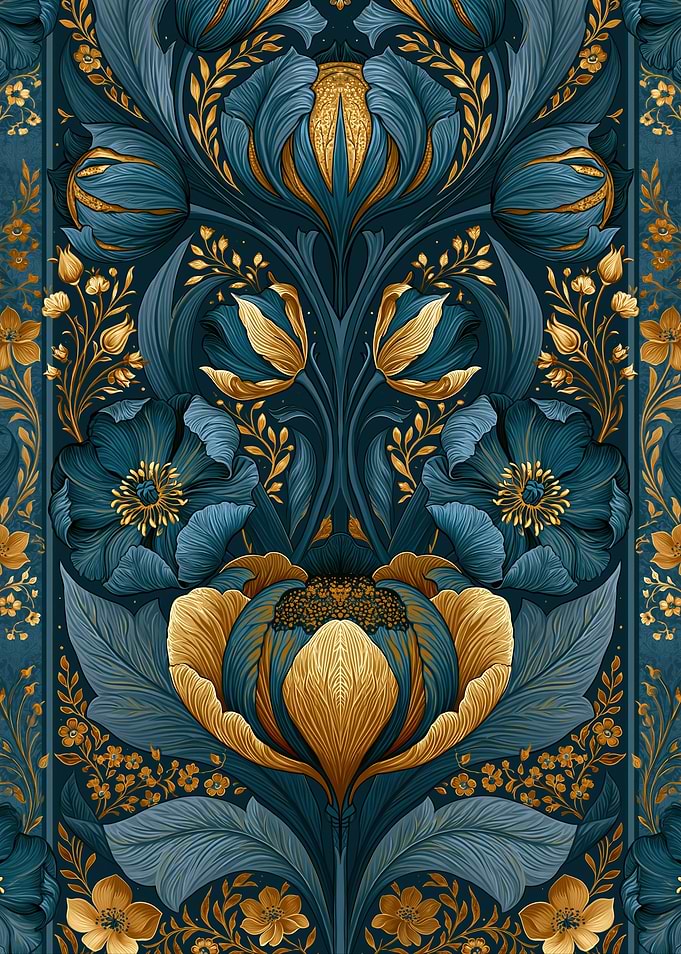 Art Nouveau Floral Pattern