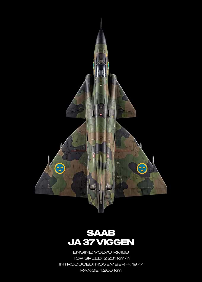 Saab JA 37 Viggen Fighter Jet