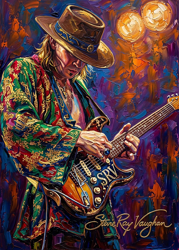 Stevie Ray Vaughan Painting