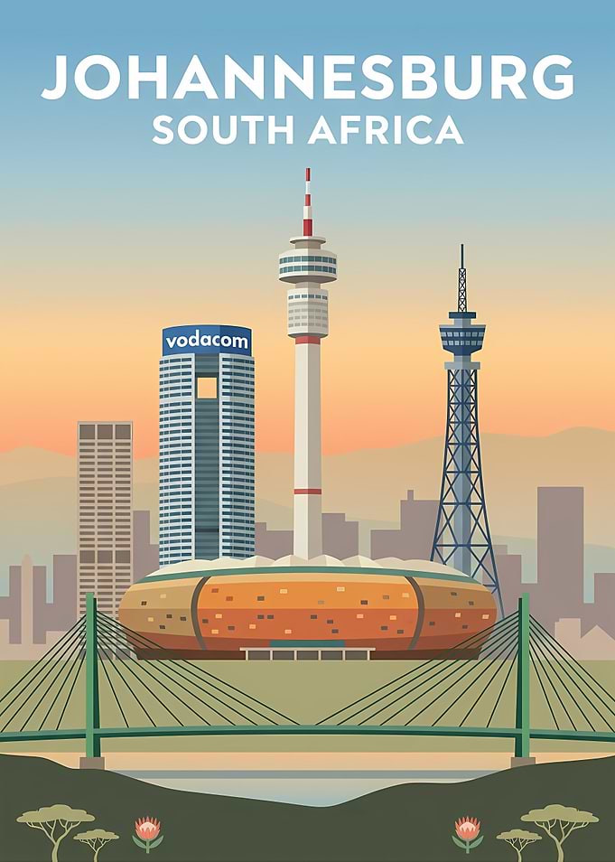 Johannesburg South Africa Skyline