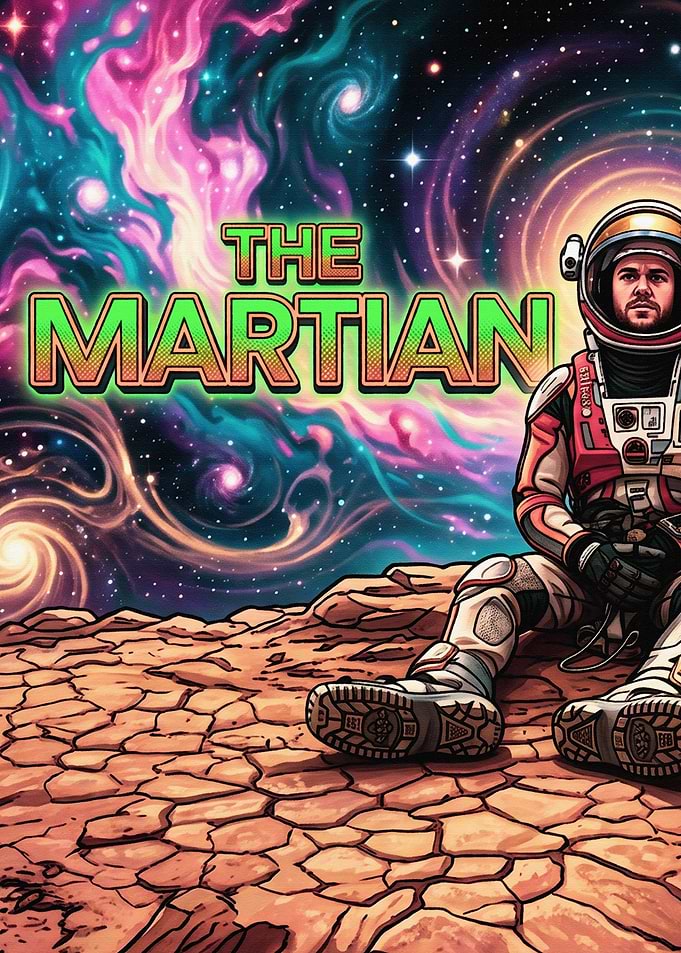 The Martian Astronaut in Space