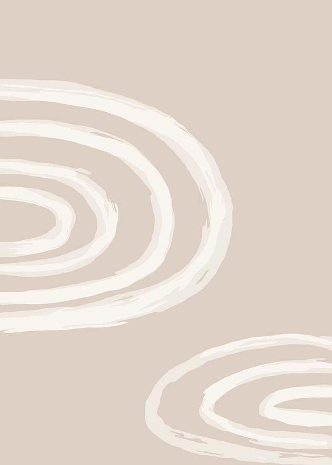 Abstract Swirls on Beige Background