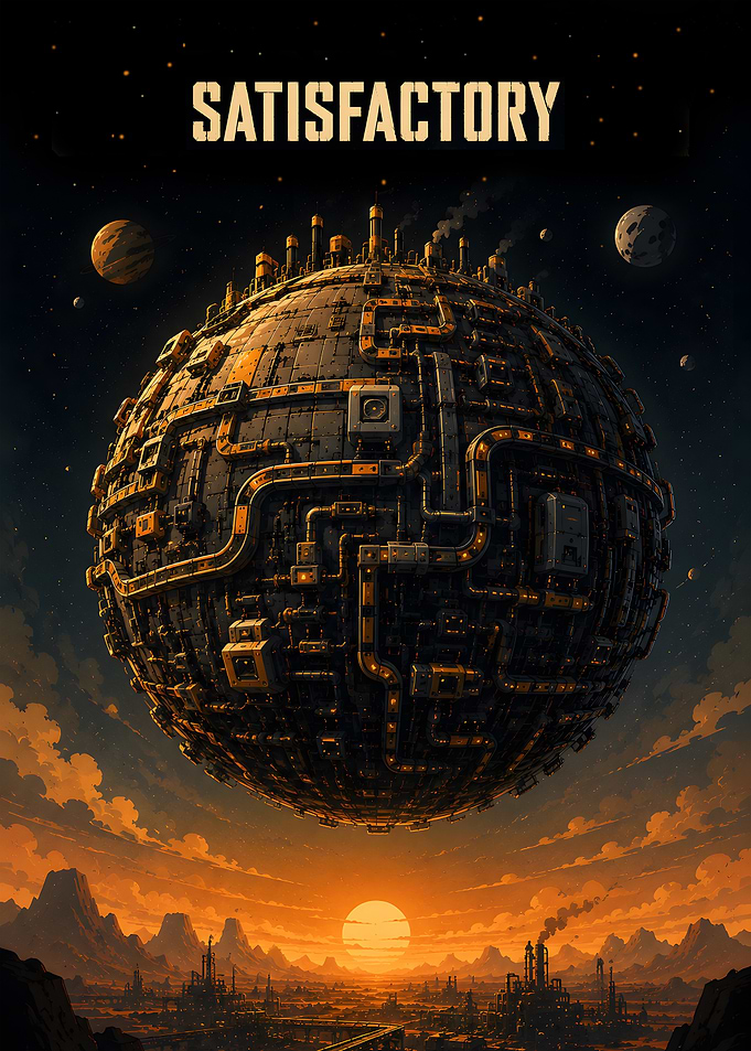 Satisfactory Game Poster