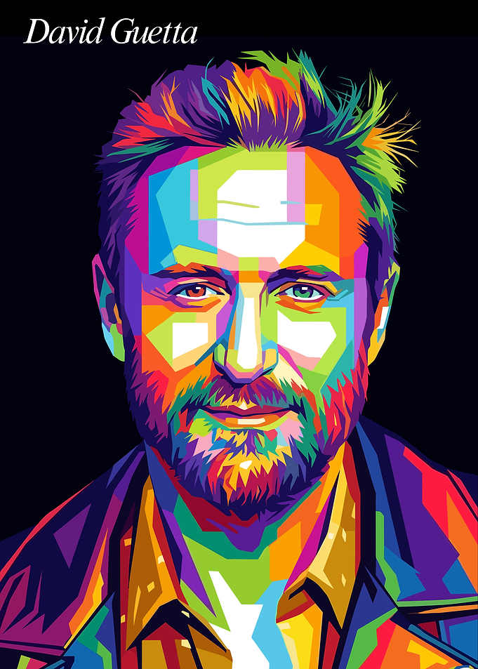 David Guetta Pop Art Portrait