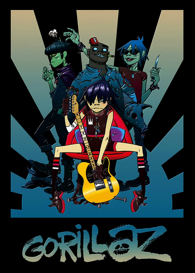 Gorillaz Band Poster