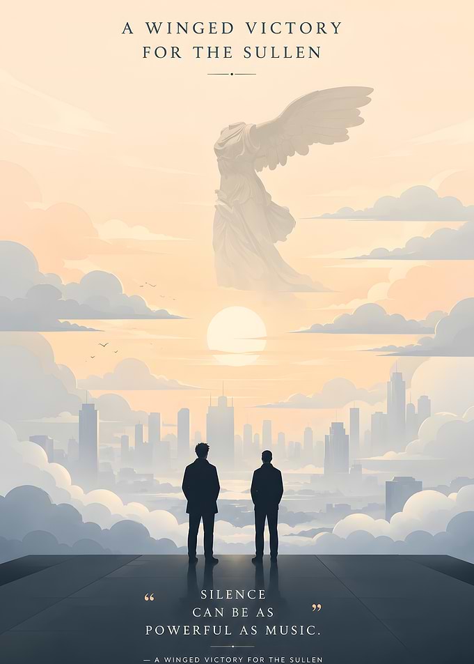 Winged Victory Over Cityscape