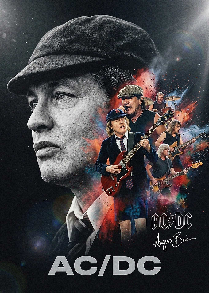 AC/DC Band Collage