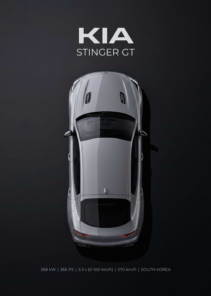 Kia Stinger GT Top View