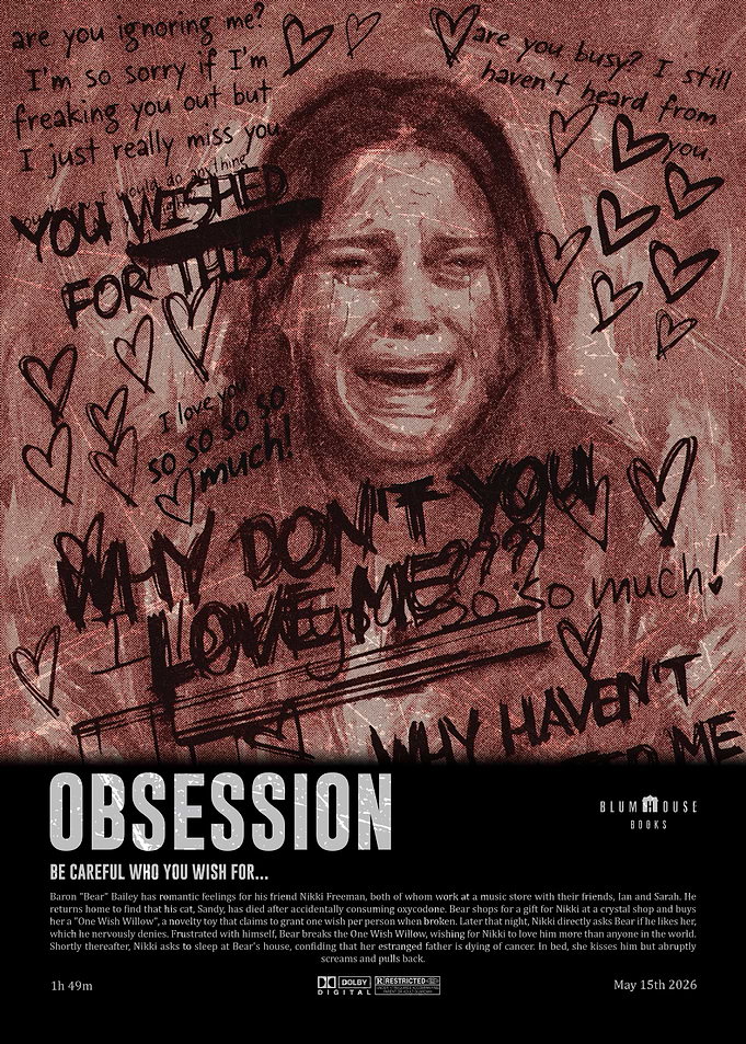 Obsession : Text Toned Movie Poster