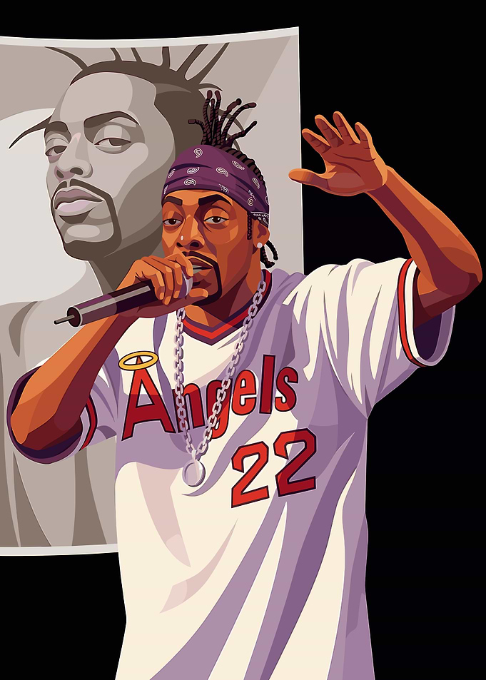 Rapper Performing with 'Angels 22' Jersey