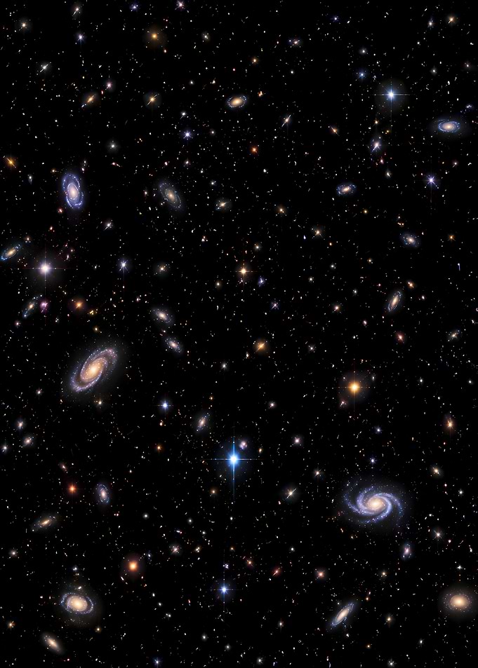 Deep Space Galaxies and Stars