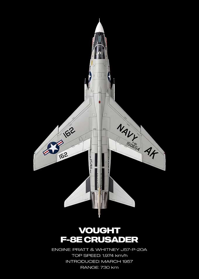 Vought F-8E Crusader Jet