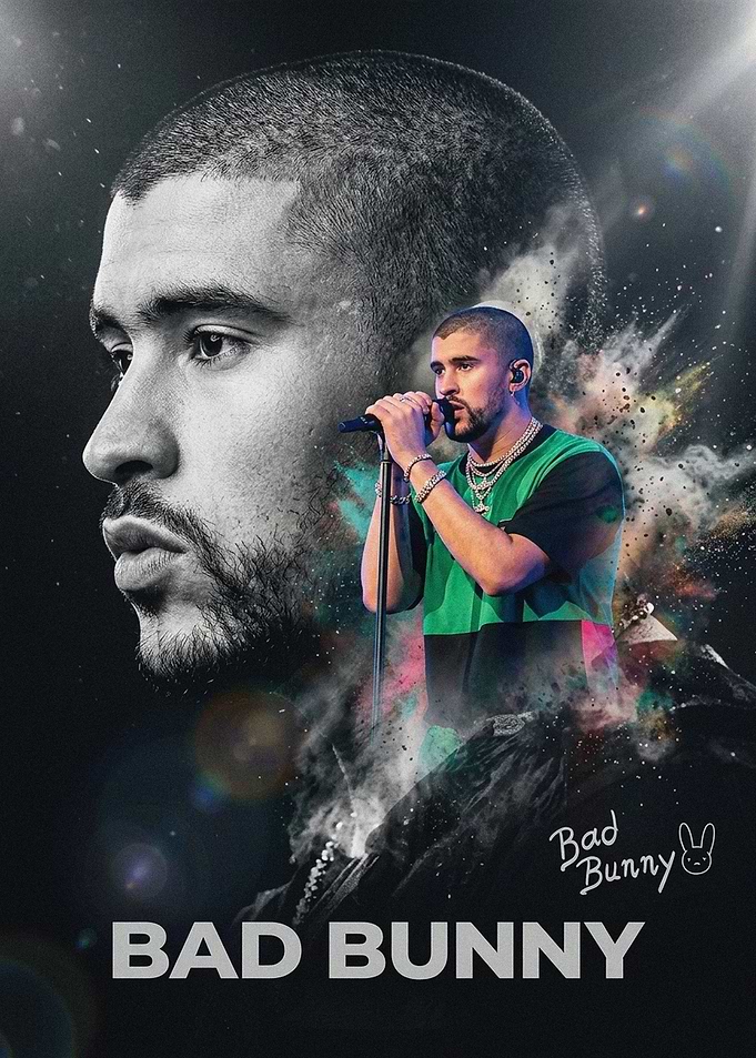 Bad Bunny Concert Poster