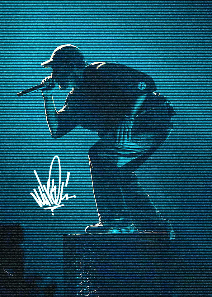Rapper Performing on Stage