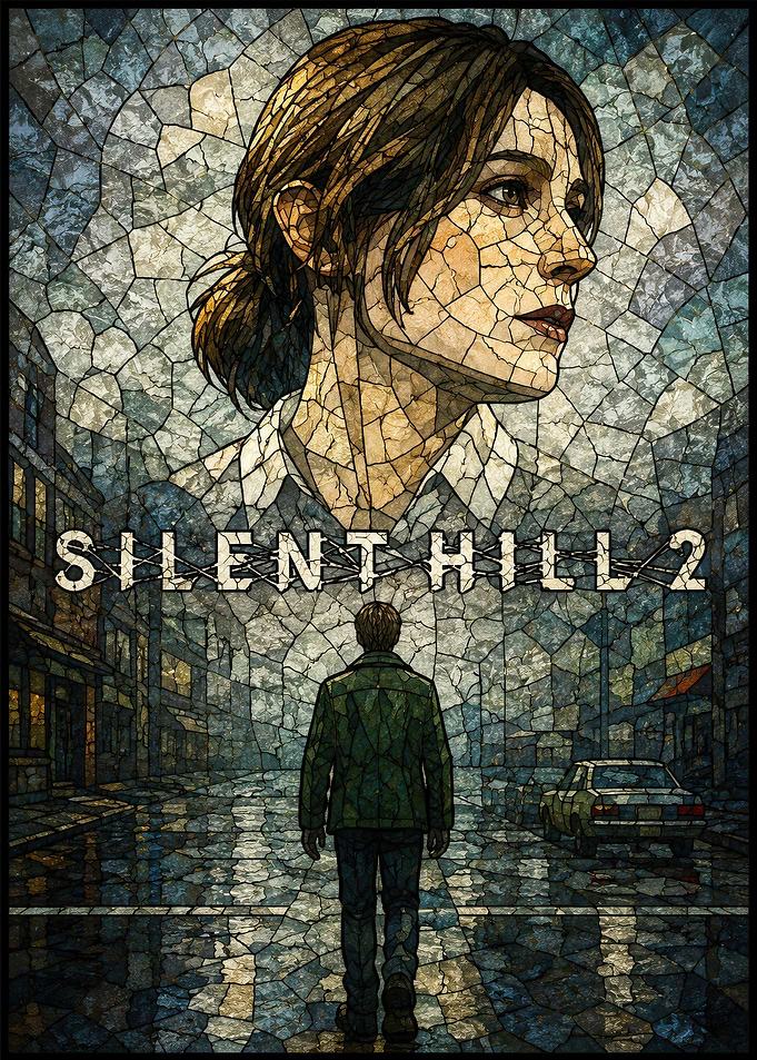 Silent Hill 2 Stained Glass Poster