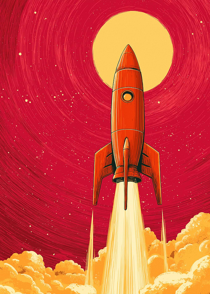 Retro Rocket Launch