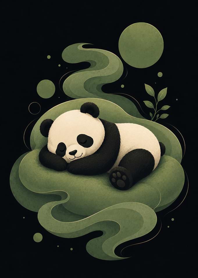 Afternoon Nap – Resting Panda