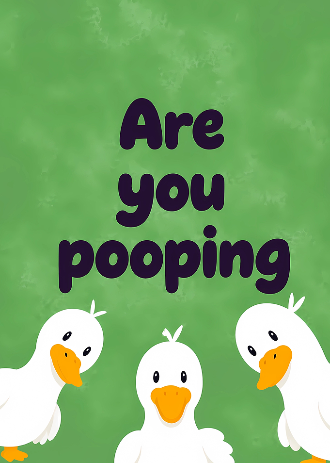 Cute Ducks Asking 'Are You Pooping?'