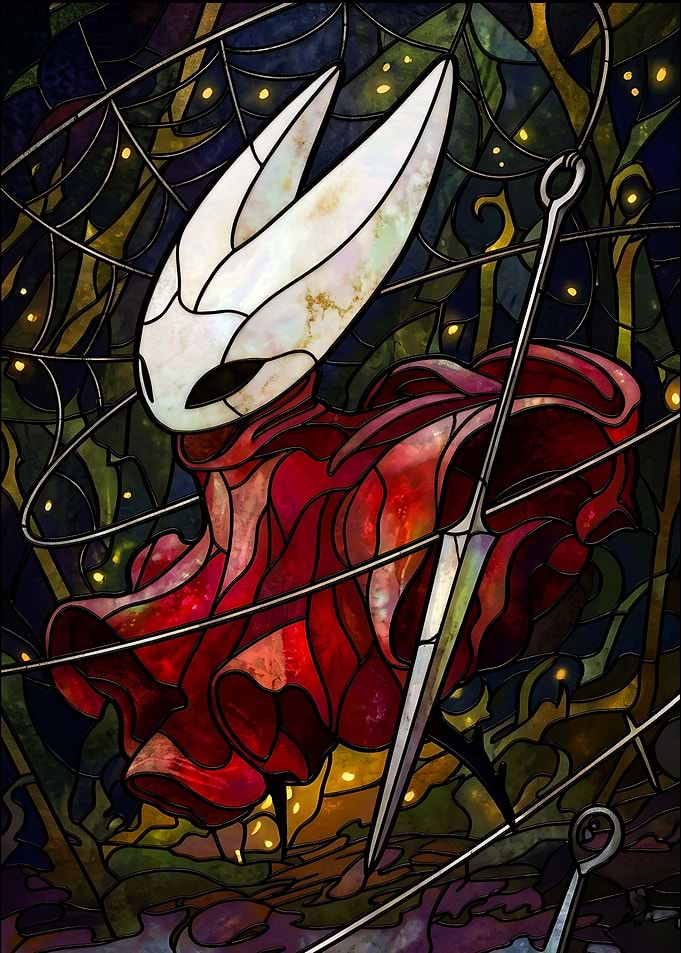 Hornet in Stained Glass Style