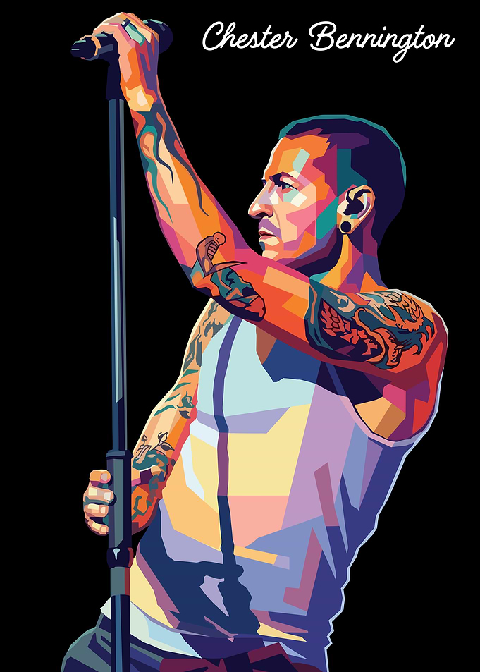 Chester Bennington Pop Art Portrait
