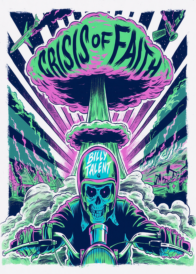 Billy Talent Crisis of Faith Skeleton Biker