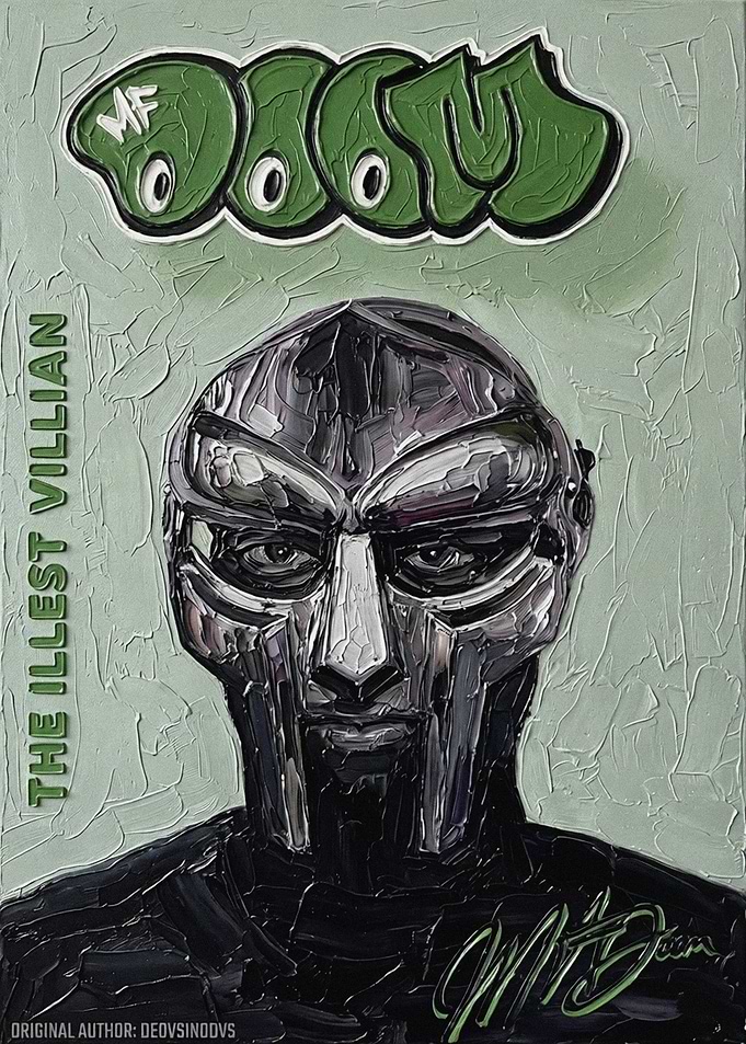MF DOOM The Illest Villain Painting