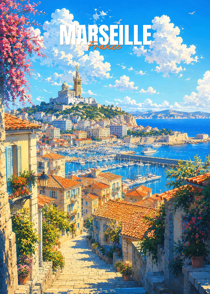 Marseille, France Cityscape