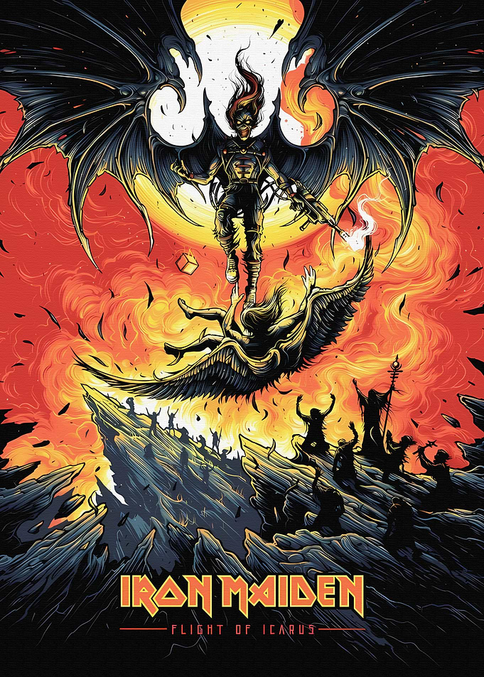 Iron Maiden Flight of Icarus Album Art
