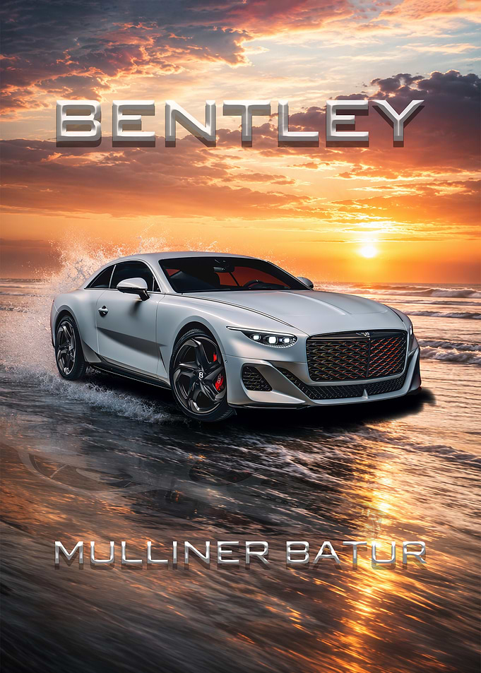 Bentley Mulliner Batur on Beach