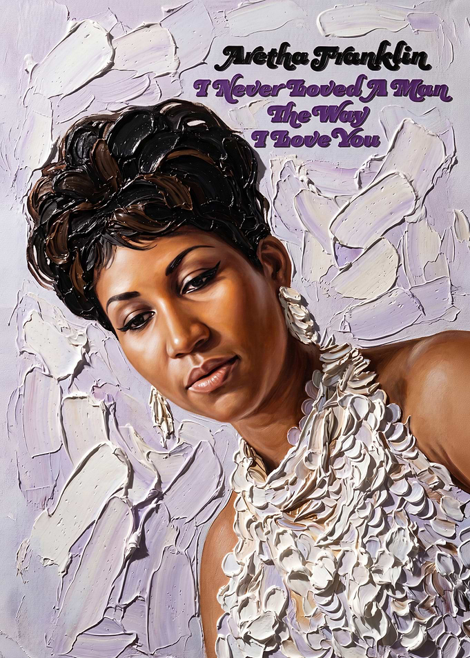 I Never Loved a Man the Way I Love You Album Cover Art Painting