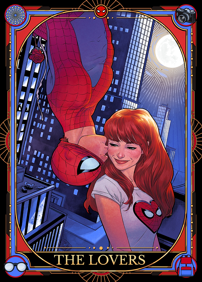 Spider-Man & Mary Jane: The Lovers Tarot Card