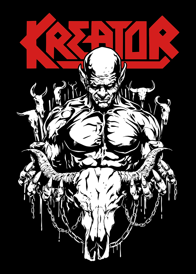Kreator Demon with Bull Skull