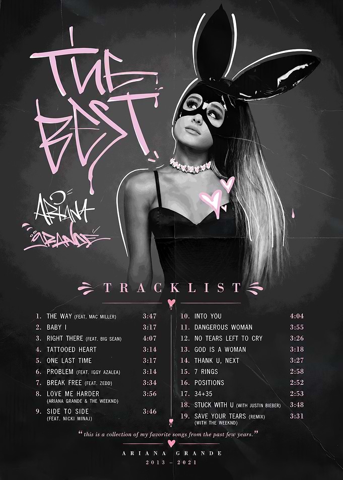 Ariana Grande The Best Album Cover