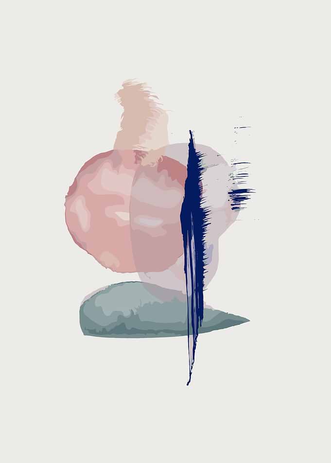 Abstract Brushstrokes in Earth Tones