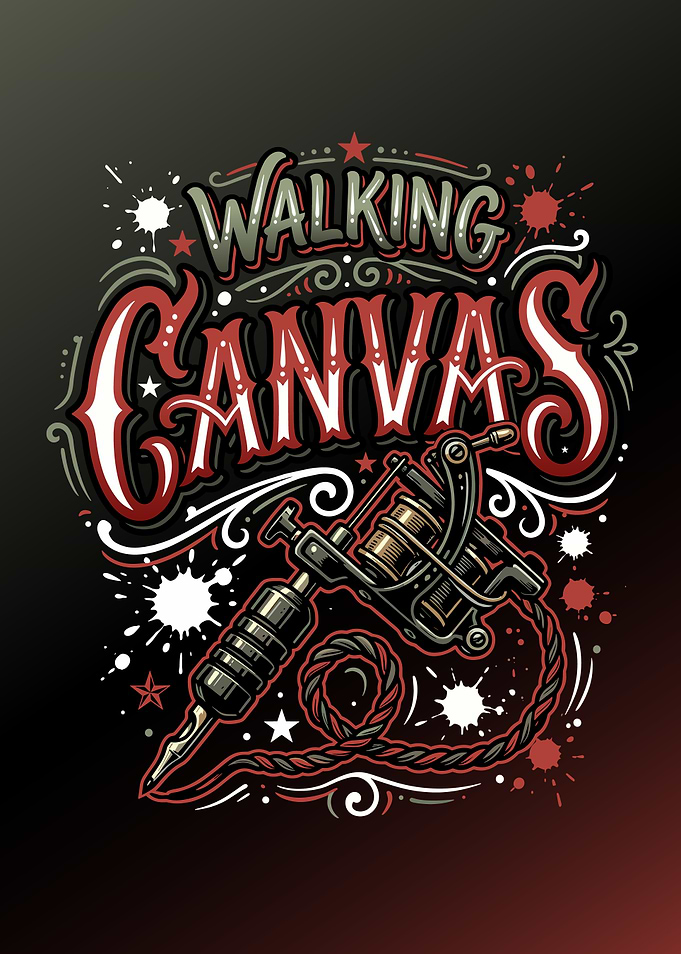 Walking Canvas Tattoo Machine Art