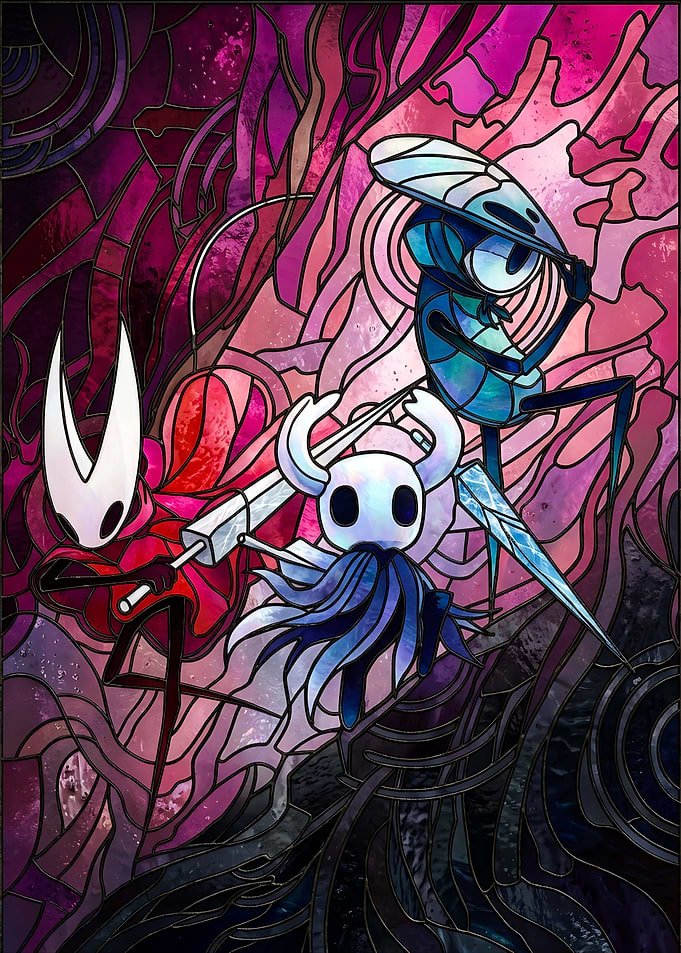 Hollow Knight Stained Glass Art