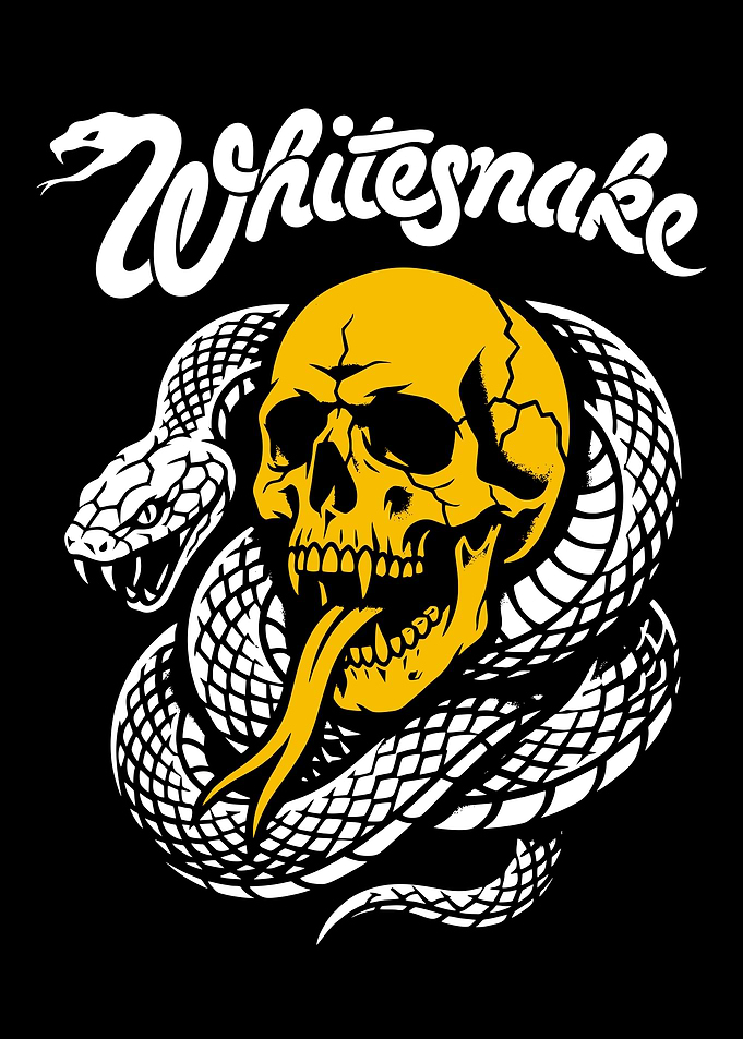 Whitesnake Skull and Snake Logo