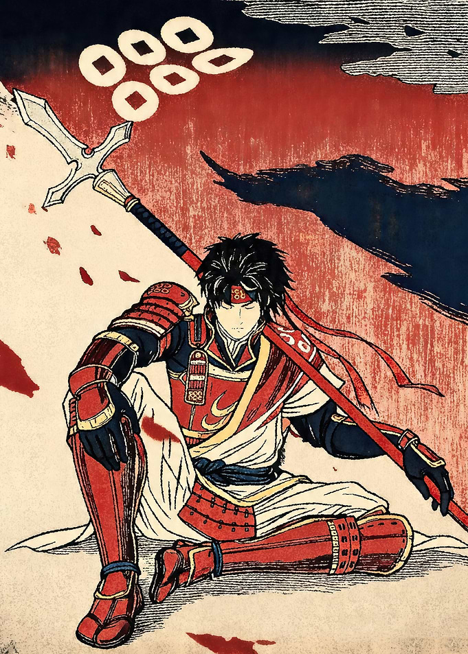 Samurai Warrior with Spear