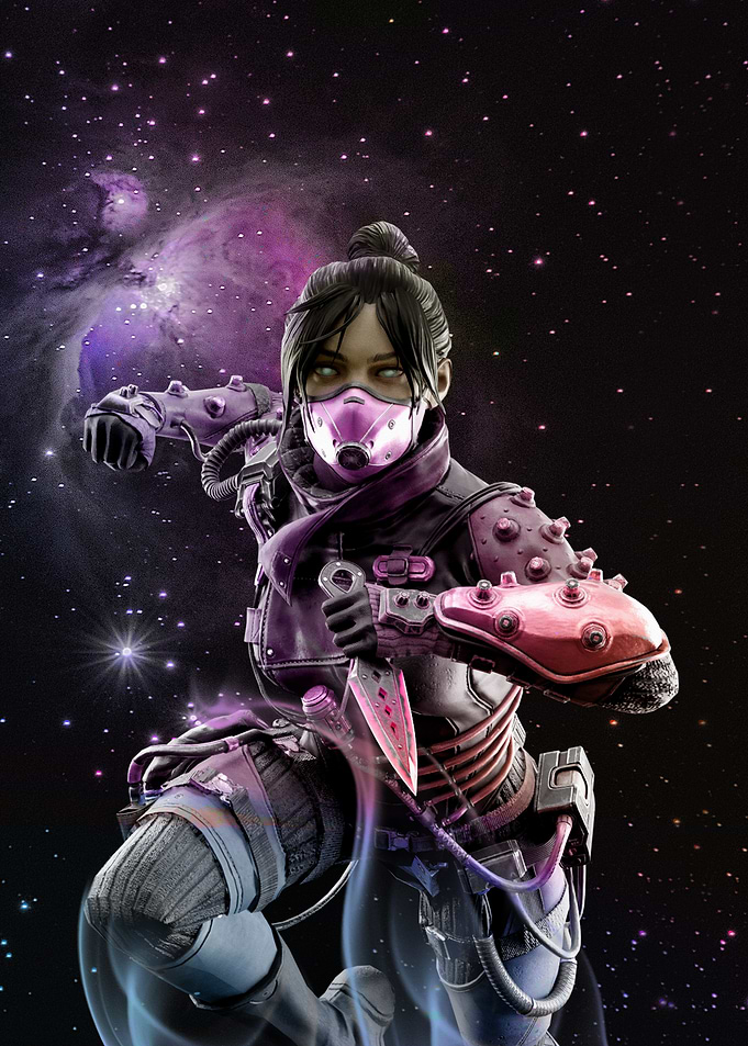 Wraith with Knife in Space
